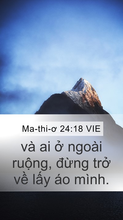 Ma-thi-ơ 24:18 VIE Mobile Phone Wallpaper - và ai ở ngoài ruộng, đừng trở về - Mobile Bible Verse Wallpaper