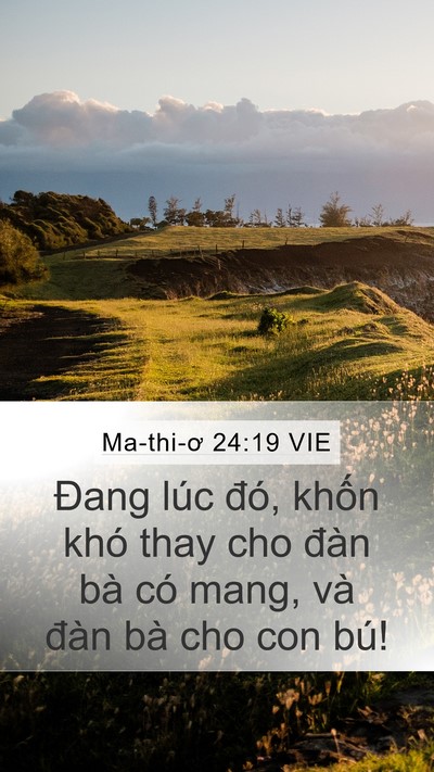 Ma-thi-ơ 24:19 VIE Mobile Phone Wallpaper - Đang lúc đó, khốn khó thay cho đàn bà - Mobile Bible Verse Wallpaper