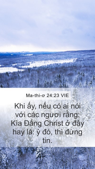 Ma-thi-ơ 24:23 VIE Bible Verse Image