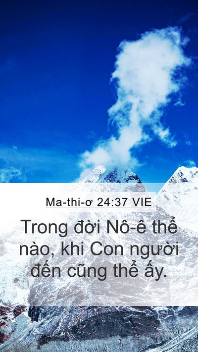 Ma-thi-ơ 24:37 VIE Bible Verse Image