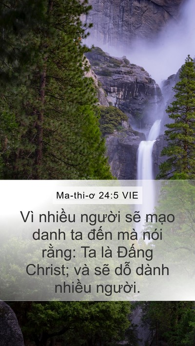 Ma-thi-ơ 24:5 VIE Bible Verse Image