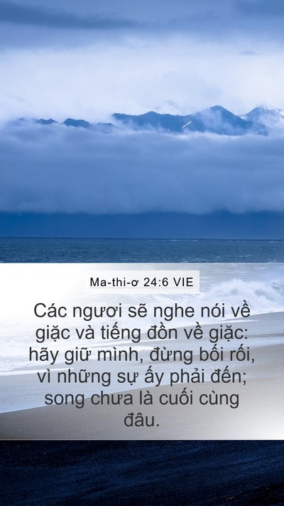 Ma-thi-ơ 24:6 VIE Bible Verse Image