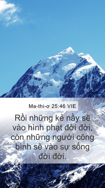 Ma-thi-ơ 25:46 VIE Bible Verse Image