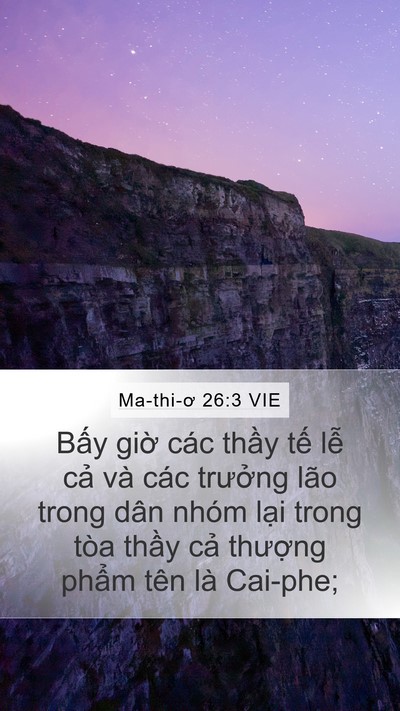 Ma-thi-ơ 26:3 VIE Bible Verse Image