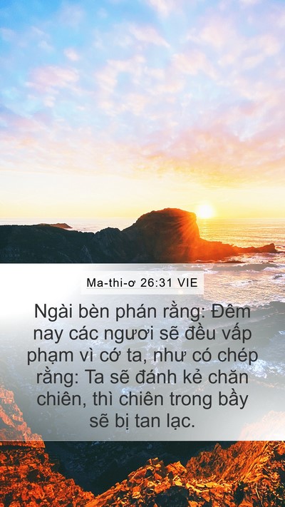 Ma-thi-ơ 26:31 VIE Bible Verse Image