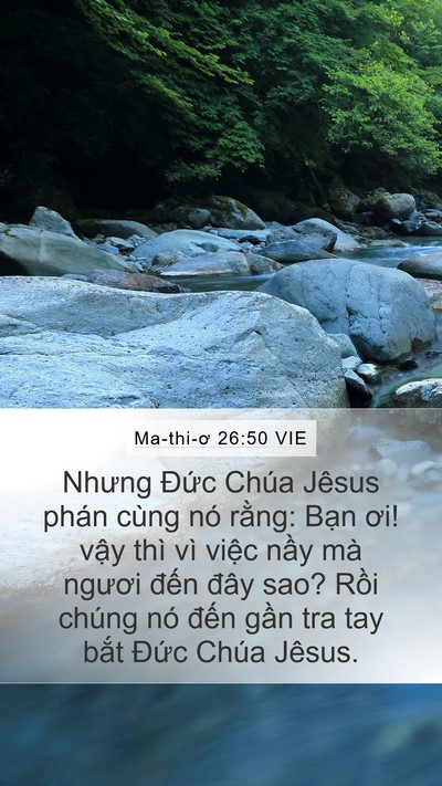 Ma-thi-ơ 26:50 VIE Bible Verse Image