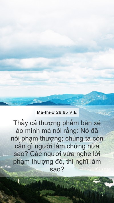 Ma-thi-ơ 26:65 VIE Bible Verse Image