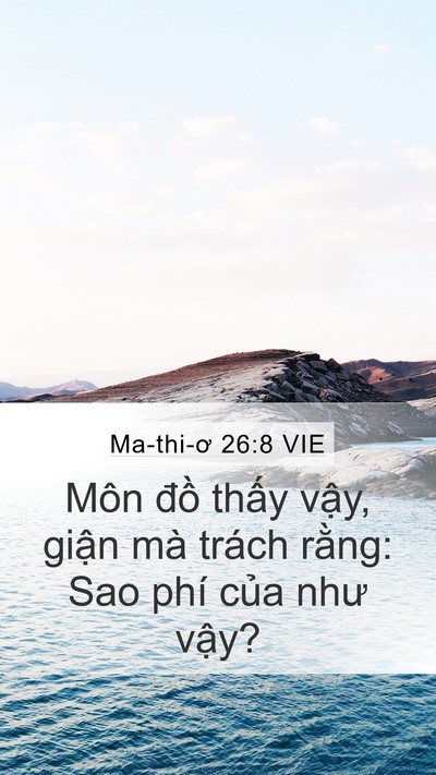 Ma-thi-ơ 26:8 VIE Bible Verse Image
