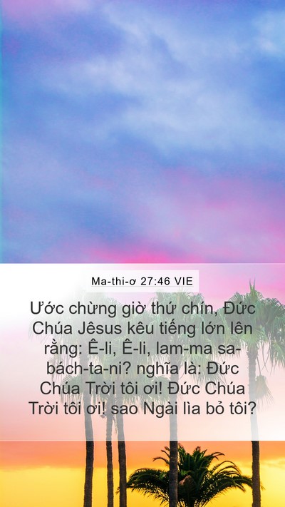 Ma-thi-ơ 27:46 VIE Bible Verse Image