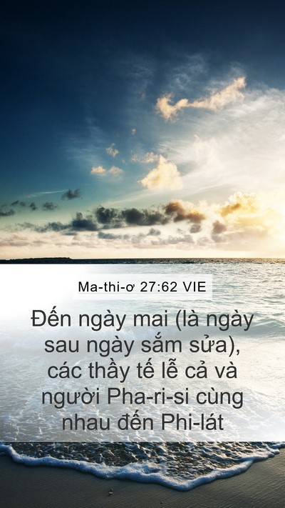 Ma-thi-ơ 27:62 VIE Bible Verse Image