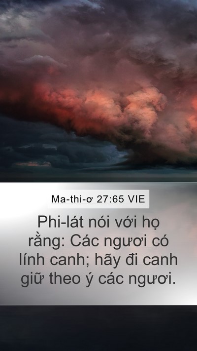 Ma-thi-ơ 27:65 VIE Bible Verse Image