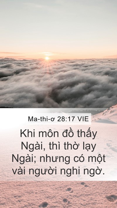 Ma-thi-ơ 28:17 VIE Bible Verse Image