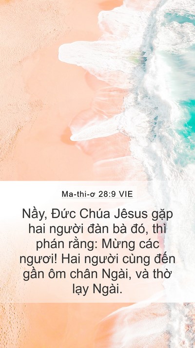 Ma-thi-ơ 28:9 VIE Bible Verse Image