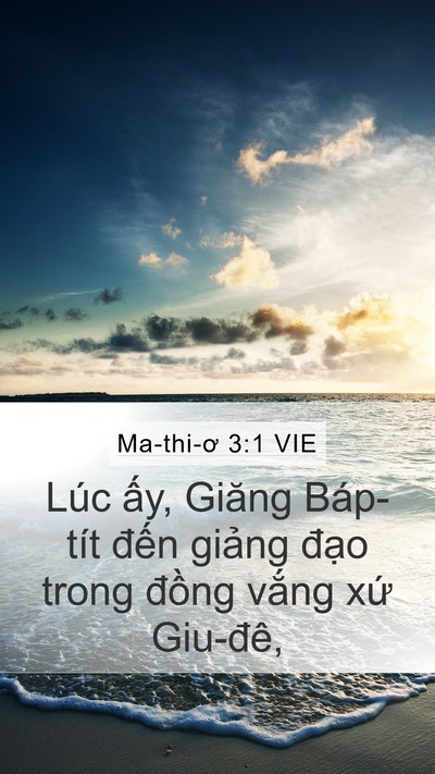 Ma-thi-ơ 3:1 VIE Bible Verse Image