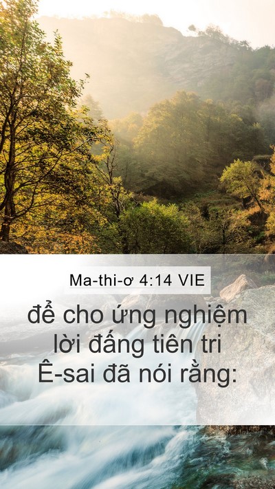 Ma-thi-ơ 4:14 VIE Bible Verse Image
