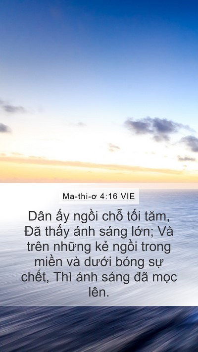 Ma-thi-ơ 4:16 VIE Bible Verse Image