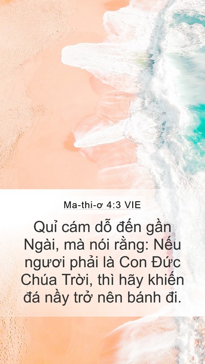 Ma-thi-ơ 4:3 VIE Bible Verse Image