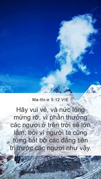Ma-thi-ơ 5:12 VIE Bible Verse Image