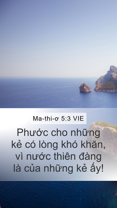 Ma-thi-ơ 5:3 VIE Bible Verse Image