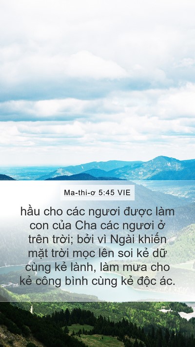 Ma-thi-ơ 5:45 VIE Bible Verse Image