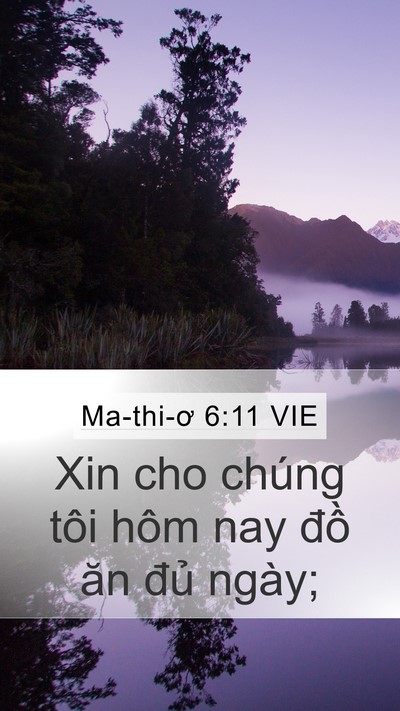 Ma-thi-ơ 6:11 VIE Bible Verse Image