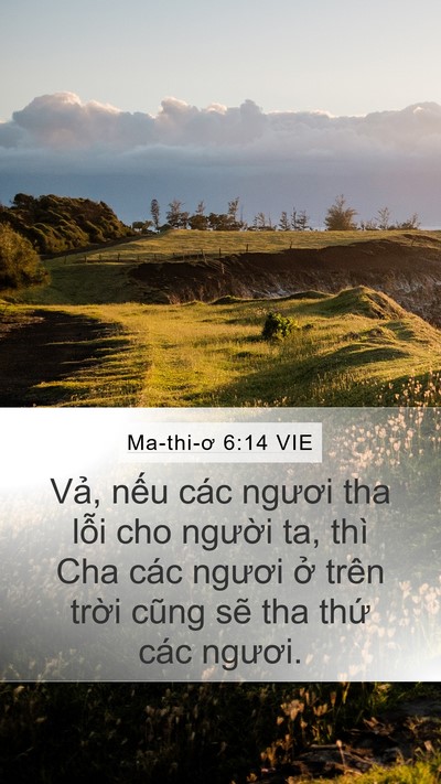 Ma-thi-ơ 6:14 VIE Bible Verse Image