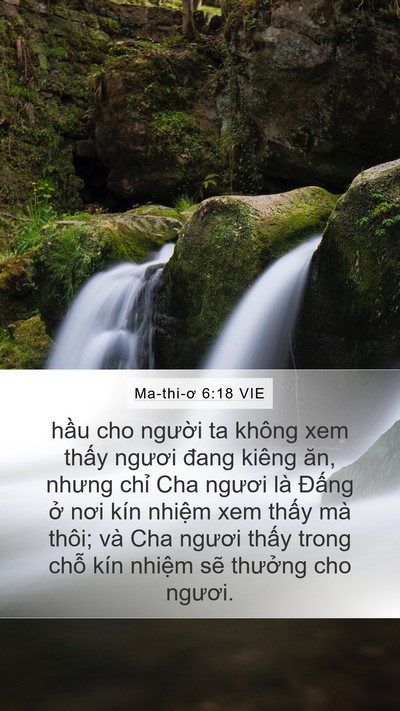 Ma-thi-ơ 6:18 VIE Bible Verse Image
