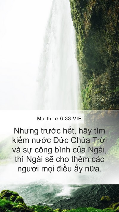 Ma-thi-ơ 6:33 VIE Bible Verse Image