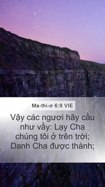 Ma-thi-ơ 6:9 VIE Bible Verse Image