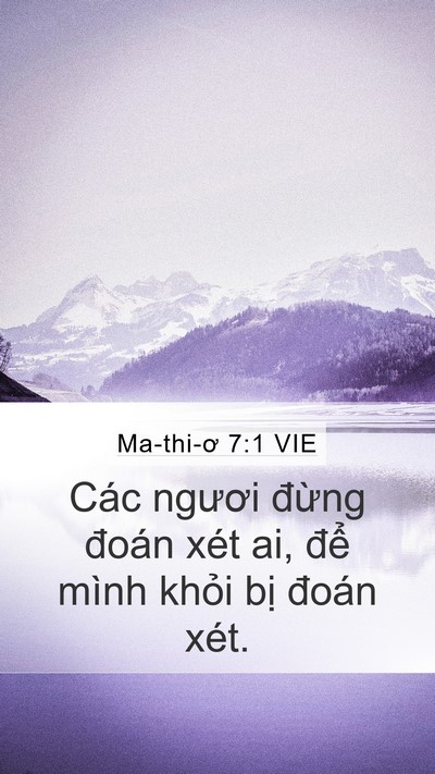 Ma-thi-ơ 7:1 VIE Bible Verse Image