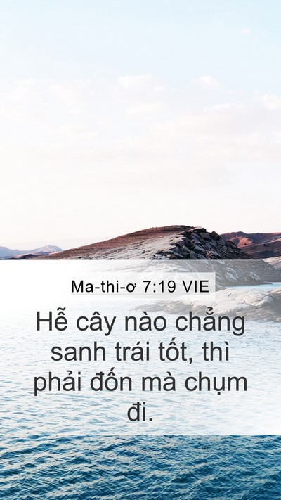 Ma-thi-ơ 7:19 VIE Bible Verse Image