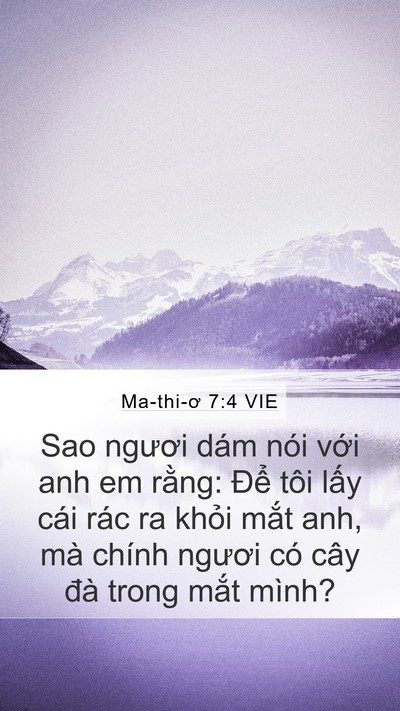 Ma-thi-ơ 7:4 VIE Bible Verse Image