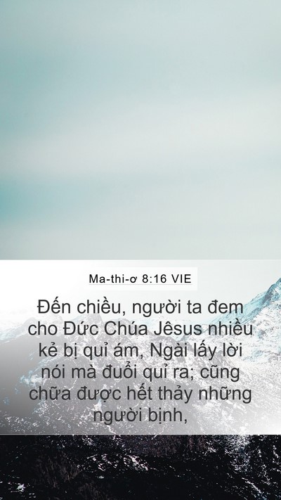 Ma-thi-ơ 8:16 VIE Bible Verse Image