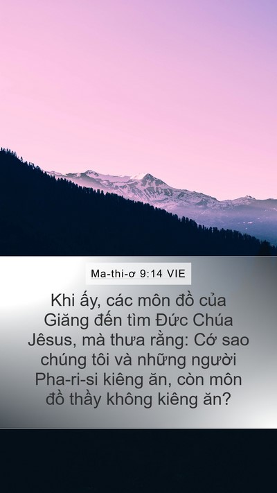 Ma-thi-ơ 9:14 VIE Bible Verse Image