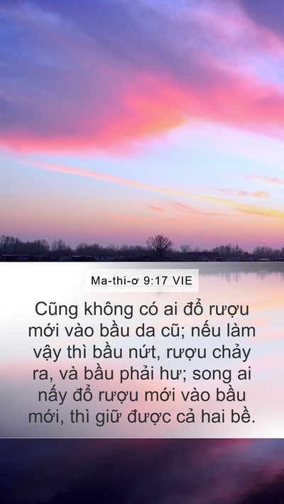 Ma-thi-ơ 9:17 VIE Bible Verse Image