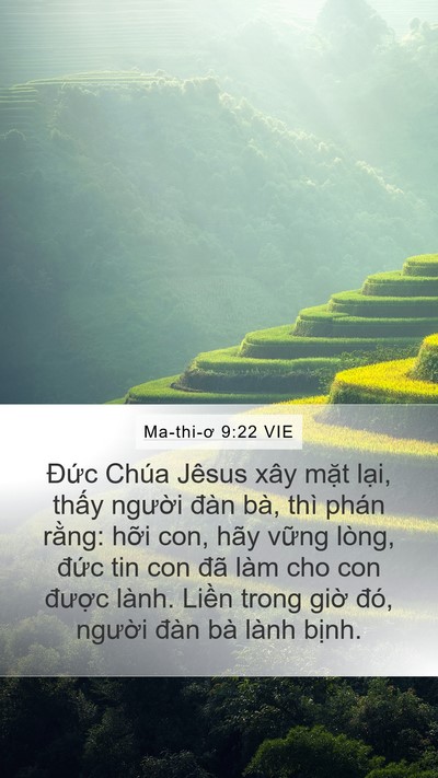 Ma-thi-ơ 9:22 VIE Bible Verse Image
