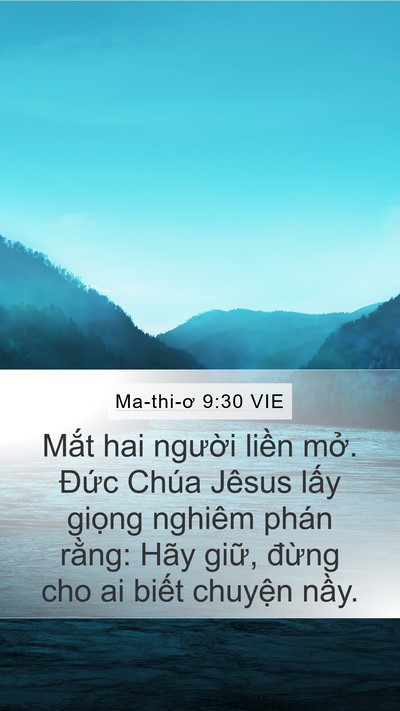 Ma-thi-ơ 9:30 VIE Bible Verse Image