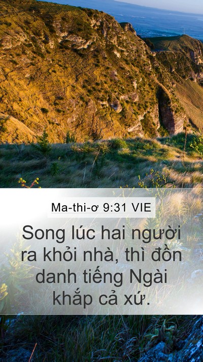 Ma-thi-ơ 9:31 VIE Bible Verse Image