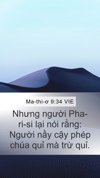 Ma-thi-ơ 9:34 VIE Bible Verse Image