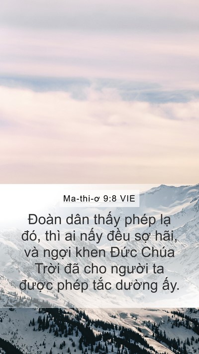 Ma-thi-ơ 9:8 VIE Bible Verse Image