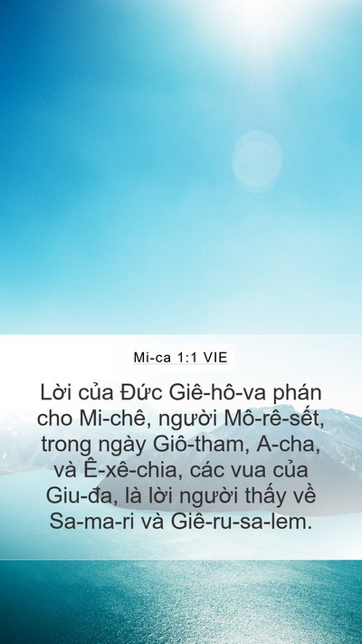 Mi-ca 1:1 VIE Bible Verse Image