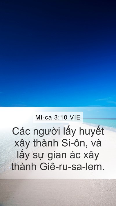 Mi-ca 3:10 VIE Bible Verse Image