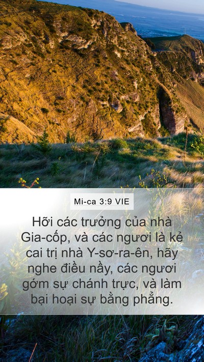 Mi-ca 3:9 VIE Bible Verse Image