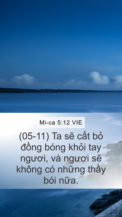 Mi-ca 5:12 VIE Bible Verse Image