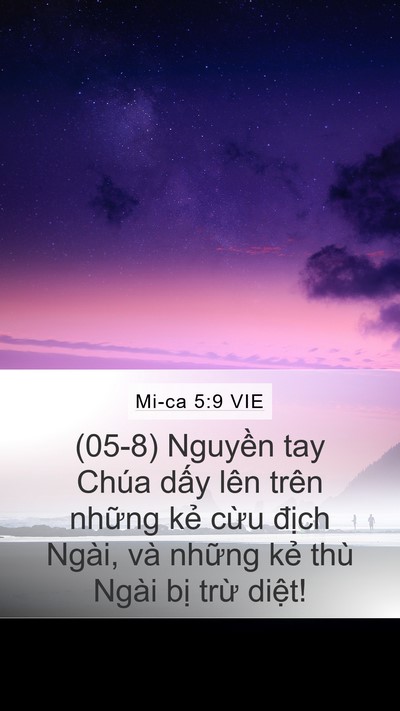 Mi-ca 5:9 VIE Bible Verse Image