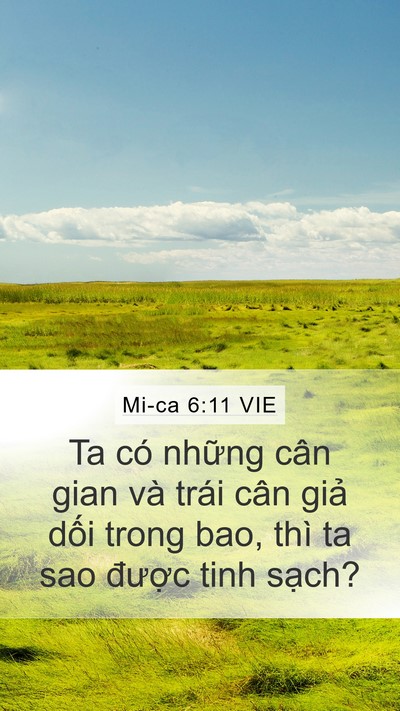 Mi-ca 6:11 VIE Bible Verse Image