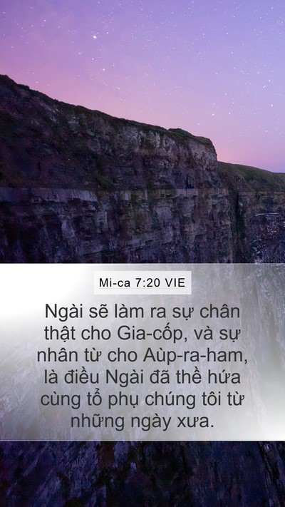 Mi-ca 7:20 VIE Bible Verse Image