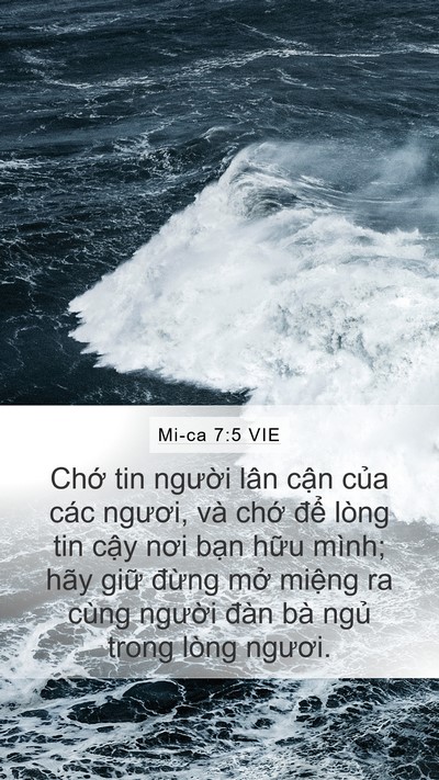 Mi-ca 7:5 VIE Bible Verse Image