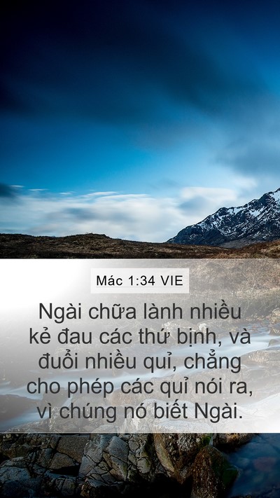 Mác 1:34 VIE Bible Verse Image