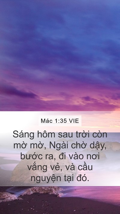 Mác 1:35 VIE Bible Verse Image